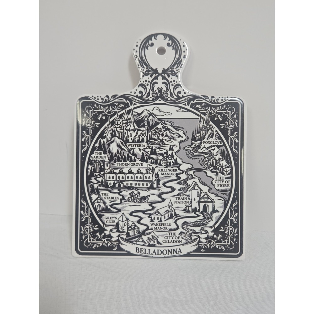 FairyLoot Belladonna Adalyn Grace Ceramic Trivet OwlCrate DE01 Map